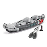 2025 Intex Dakota K2 Kayak inflable de vinilo para 2 personas, con remos y bomba – Caja abierta