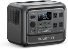 BLUETTI Elite 100 V2 Portable Solar Generator, 1024Wh LFP Battery, 1800W AC Output, Compact Backup Power for Camping and Home