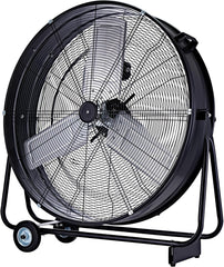 Be Cool Industrie-Windmaschine 75cm BCIWM75CM – Fahrbarer Trommelventilator, Ø 75 cm (30"), 300 Watt, Vollkupfermotor, 2 Geschwindigkeiten, Aluminium-