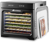 Commercial Large 12 Trays Food Dehydrator, Usable Area up to 22.67ft², 1200W Full Stainless Steel Dryer Machine, up to 190℉ Temperature, for Meat, Fruit, Veggies, Beef, Herbs, Pet Foods