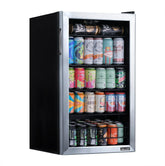 2026 Newair Refrigerador de Bebidas Independiente de Acero Inoxidable – 126 Latas – 18,9"