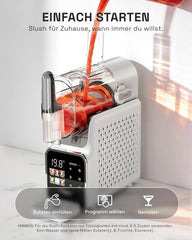 HBN Slush Maschine 2L Softeismaschine für Zuhause mit Selbstreinigende, kein Eis nötig, 6 Programme für Slushies, Cocktails, Margaritas, Frappés &
