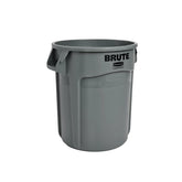 Heavy-duty round trash can / dumpster, 20-gallon capacity, white, suitable for outdoor garbage containers in places such as garden workers / construction workers / restaurants / backyards / offices / storage areas, 6 pieces per set.