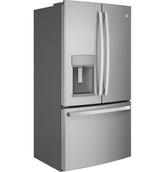 2025 Refrigerador French Door GE Profile Series ENERGY STAR de 27.7 pies cúbicos, resistente a huellas dactilares, con llenado automático manos libres