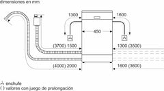 Bosch - Lavavajillas, 45 cm, Serie 4, Libre Instalación, Home Connect, Acero Inoxidable, SPS4HMI49E