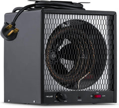 240v Portable Electric Garage Heater, Industrial Strength with Internal Thermostat and Carrying Handle, Heats 600 sq. ft. with 6-30R Plug, Perfect for Garages, Workshops and More