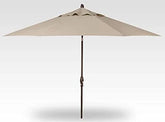 Luxurious automatic tilting octagonal market umbrella, 9 feet long - outdoor terrace, veranda, pool, backyard standalone umbrella - ultra-high strength, equipped with bronze frame and Obrazia 2 fabric (khaki color)
