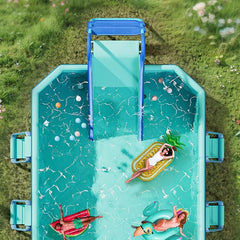 Pool Slide Inflatable Swimming Water Slide, Summer Swimming Pool Supplies Universal Trampoline Ladder Backyard Slide Home Playground Equipment