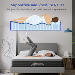 10 Inch Hybrid Mattress in a Box with Gel Memory Foam