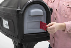 Classic Black Plastic Mailbox
