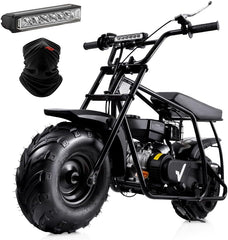 Mini Dirt Bike GMB100, 99 CC Gas Powered Mini Bike 4 Stroke 3HP, Off Road Mini Bikes for Kids and Adult, Trail Bike Up to 24 Mph, Weight Support Up to 185 LBS (Black)