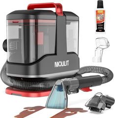 Portable Spot Cleaner Machine for Carpet and Upholstery, 15Kpa Powerful Suction for Pet Stain, Couche & Car, with Dual BrushHeads & Self-Cleaning System, Spot Cleaner for Area Rug, Stair and Furniture