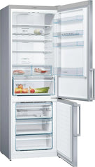 Bosch Serie 4 - Frigorífico combinado, NoFrost, alto 203 x ancho 70 cm, 438 L, Tecnología VitaFresh, Blanco - KGN49XIDQ