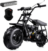 Mini Dirt Bike GMB100, 99 CC Gas Powered Mini Bike 4 Stroke 3HP, Off Road Mini Bikes for Kids and Adult, Trail Bike Up to 24 Mph, Weight Support Up to 185 LBS (Black)