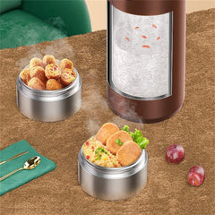 Insulated Lunch Box, Insulated Multi-layer Stainless Steel Preservation Box, Portable Home Lunch Box