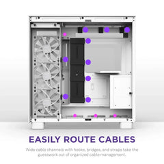 H9 Flow Dual-Chamber ATX Mid-Tower PC Gaming Case