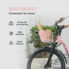 24 Inch Cruiser Electric Bike, E-Bike for Adults, Ebike with 36V 10.4AH Removable Battery, Step Through Ebike for Women Men,City Electric...