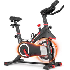 ANCHEER Exercise Bike for Home,Heavy Duty Indoor Stationary Bike with Comfortable Seat Cushion,300lbs Max Weight Capacity,Home Gym Cardio Workout...