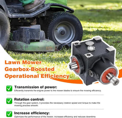 Grass mower chassis gearbox, compatible with John Deere 425, 445, and 455 tractors, suitable for 48-inch, 54-inch, and 60-inch grass mower chassis, replaceable