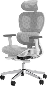 Ergonomic Office Chair – High Back Mesh Desk Chair with 3D Adjustable Armrests, Wheels, for Home and Office (Black)