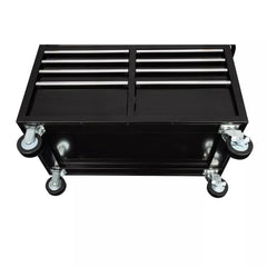 46-Inch W x 24-Inch D 9-Drawer Deep Tool Chest Mobile Workbench, Gloss Black