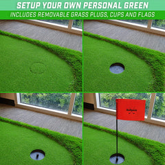 12'x5' Golf Putting Green for Indoor & Outdoor Putting Practice