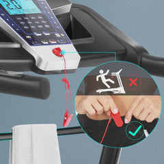 ANCHEER Folding Treadmill with 15% Auto Incline,3.25HP Ultra-silent Motor, Speed Range of 0.6~10MPH,300lb Capacity, APP Bluetooth...