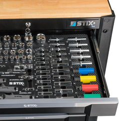 Stix UltimatePro C7/TS1 - Carro de herramientas con 267 piezas Cr-V - Juego de herramientas, carro de herramientas con ruedas, cajones con rodamiento