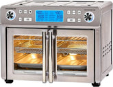 Emeril Lagasse Dual Zone 360 Air Fryer Oven Combo with French Door, 25 QT Extra Large, Cook Two Foods in Different Ways, Up to 60% Faster from Frozen to Finish