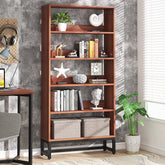 70.87 Inch Tall 5-Tier Bookcase, Large Bookshelf with 31.5 Inch Wide Storage