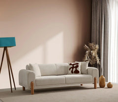 Lyke 3 Sitzer Bettsofa - Sahne