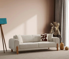 Lyke 3 Sitzer Bettsofa - Sahne