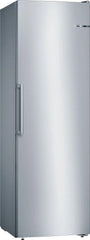 Bosch - Congelador Vertical NoFrost, Serie 4, alto 186 x ancho 60 cm, 242 L, Cajones BigBox para alimentos grandes, Sistema Multiairflow, Acero,