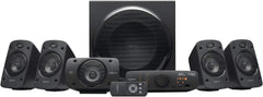 Logitech Z906 5.1 Sound System, Lautsprecher mit 1000 Watt Surround Sound, THX, Mehrere Audio-Eingänge, Fernbedienung, EU Stecker, PC/PS4/Xbox/Stereo-