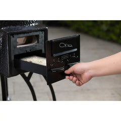 22-Inch Kamado-Style Ceramic Charcoal Grill with Grill Cover