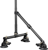 Double suction cup vehicle mounting bracket