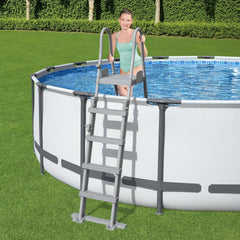 Bestway Escalera de seguridad para piscina Flowclear 1,32 m