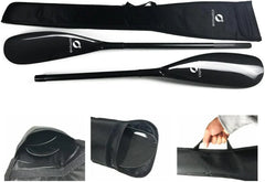High-performance lightweight double-body carbon fiber kayak paddle, featuring wing-shaped blades, elliptical shafts and adjustable knobs (suitable for users with a height of 215 - 225 centimeters)