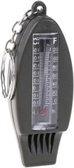 Multifunctional 4 In1 Compass Thermometer Whistle Magnifier for Traveling Camping Hiking Climbing Outdoor Sports