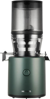 Cold press juicer, easy-to-clean chewing-style slow juicer, coarse filter screen, automatic feeding, no need for operator intervention, household size, quiet motor, easy assembly (kale/deep green)