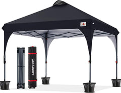 Outdoor retractable sunshade tent (10x10) camping sun shelter series, grey version