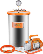 BACOENG 3 Gallon Vacuum Chamber Kit with 3.6 CFM 1 Stage Vacuum Pump HVAC