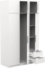 Miroytengo Armario Ghost Grande 6 Puertas y 2 Cajones Color Blanco Mate 203x119 cm