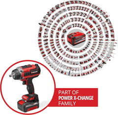 Einhell Professional Akku-Schlagschrauber IMPAXXO 18/450 (1x4,0Ah) Power X-Change (18 V, 450 Nm, Brushless, Außenvierkant-Aufnahme, inkl. 4 Ah Akku,