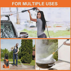 Electric Pressure Washer, 3800PSI 2.6 GPM Power Washer Machine with Hose Reel,4 Quick Connect Nozzles, Foam Cannon, for Cars, Patios, and Floor...