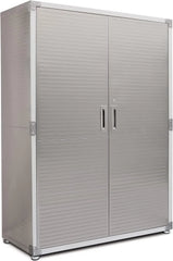 Seville Classics UHD16238 Mega armario , 121,9 x 60,9 x 182,9 cm, soporte de metal con revestimiento en polvo, gris