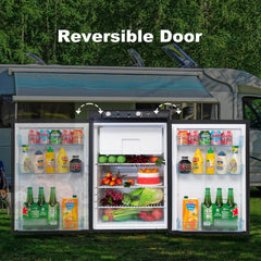 Smeta Kühlschrank, Gas, 100 l, Campingauto, 12 V, 220 V, Dreifach-Kühlschrank, Gefrierschrank, Wohnwagen, Garage, Mobilheim, Schlafzimmer, Haus, leise