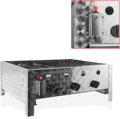 DEMA Gasbräter mit 3 Flammen – Leistungsstarker Gastrobräter für Grill & Outdoor-Küche – Ideal für Camping & Events