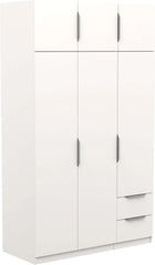 Miroytengo Armario Ghost Grande 6 Puertas y 2 Cajones Color Blanco Mate 203x119 cm