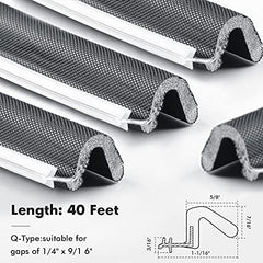 Door Weather Stripping Soundproof Door Seal Strip V-Shaped "Q" Foam Kerf Weather Stripping